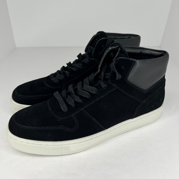 Mens Moretti MB321692 Black-02 Genuine Leather Lace Up High Size 10 D Sneakers - Picture 1 of 10